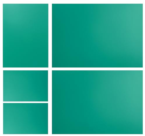 QWORK® 5 Pezzi Linoleum Incisione in Gomma Morbida, 2 x A4, 1x A5 e 2 x A6 – Lastre per Intaglio Fai da Te, Stampa Linoleografica e Timbri Personalizzati