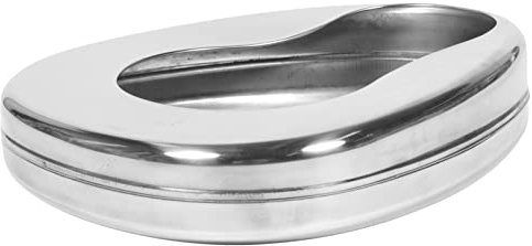 Alipis 1pezzi Padella Orizzontale in Acciaio Inossidabile Leggera e Durevole Per Orinatoio Adatta Tutte Le Dimensioni e Facile Da Trasportare Per Uso Domestico