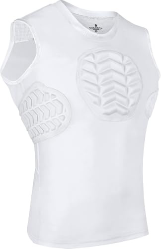 Exxact Sports Youth Baseball Chest & Rib Protector (White, YM)