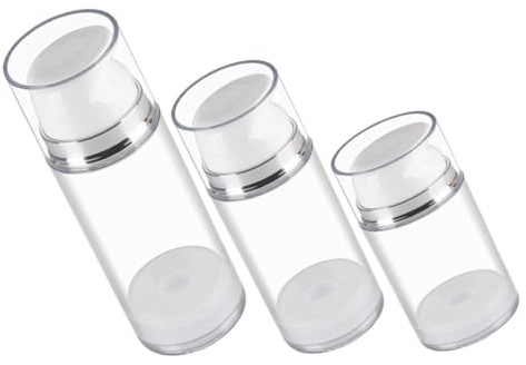 FRCOLOR 3St Tom Lotionflaska Praktisk Krämflaska Små Behållare Med Lock Reseflaska Presspumpflaska Resepumpflaska Tom Lotionbehållare Krämflaska Vakuumflaska