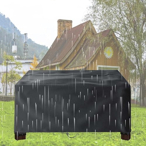 AOFOAE Housse Salon Jardin,Housse De Jardin 80x40x50cm/Longueur x Largeur x Hauteur Bache De Protection,420d Oxford Imperméable Et Résistante,Très Résistante pour Meubles D'extérieur Noir