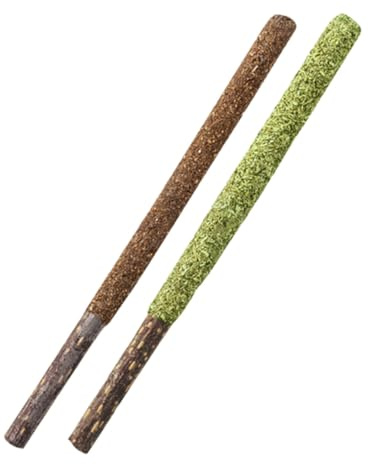 NUOBESTY Palitos de Dentición para Gatos 12 Piezas Hierba Gatera y Fruto de Insecto, Snacks Comestibles Naturales para Morder, Juguete para Aliviar el Estrés y Estimular el Interés