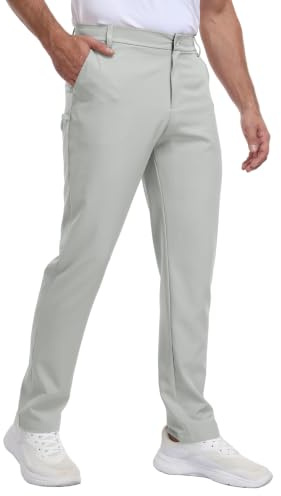 ZITY Men's Golf Trousers Golf Pants Casual Business Pants | ZITY Men's Trousers Stretch Suit Pants Breathable Dress Trousers Lightweight Work Business Trousers for Golfing with Pockets