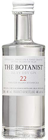 The Botanist Islay Dry Gin mit 46% vol. (1 x 0,05l) |Einzigartiger Gin mit handgeernteten Botanicals von der schottischen Insel Islay