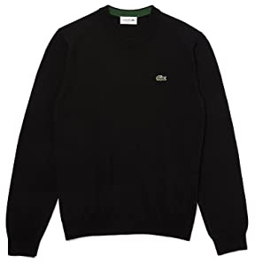 Lacoste Pull-Over Regular Fit Homme , Noir, XL