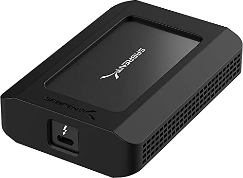 SABRENT Adaptateur Thunderbolt 3 vers Ethernet RJ-45, Adaptateur réseau LAN Ethernet 10 Gbit/s rétrocompatibilité pour: 5 Gbit/s/2,5 Gbit/s/1000 Mbit/s/100 Mbit/s/10 Mbit/s (TH-S3EA)
