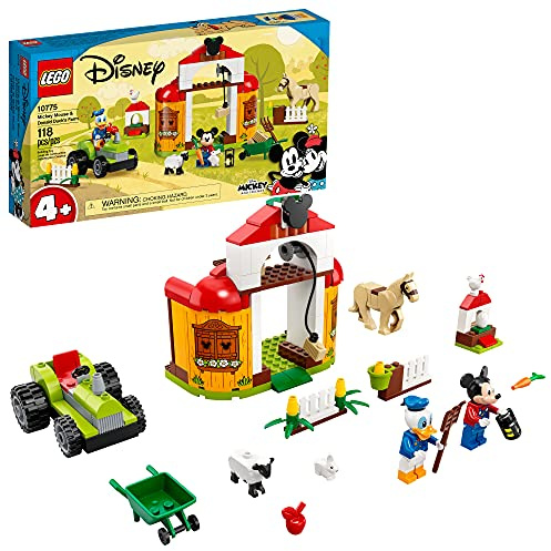 LEGO Disney Mickey and Friends Mickey Mouse & Donald Duckās Farm 10775 Building Kit; A Creative Play Set for Kids; New 2021 (118 Pieces)