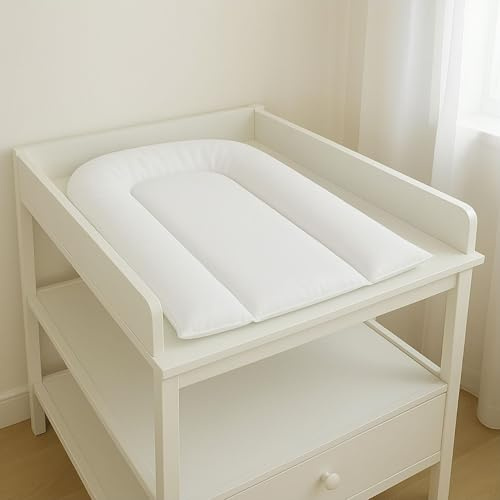 EASY DORT | Matelas à Langer Classique 70x45 cm PU | Blanc | Lavable & Imperméable | Bords surélevés | Fabriqué en France