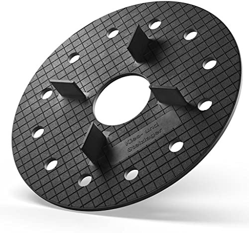 1x LANGFIT® Kieslager Splittbettlager Kiesbettlager mit 3mm Fugenkreuz – Plattenlager zum Verlegen von Terrassenplatten auf Kies, Splitt und Sand – Made in Germany – MS-KL3-15-G (ganze Scheibe)