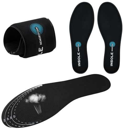 Plantillas Memory Foam para Mujer y Hombre, ajustable a la talla, Plantilla foam silicona cómoda, Descanso para los pies en tu actividad diaria, deportiva o de ocio (37-41)