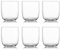 Avilia Set da 6 Bicchieri per Whisky e Acqua RCR - Vetro Sonoro 270cc, Design Minimal, 100% Made in Italy, 8x8cm, Cristallo Ecologico e Riciclabile