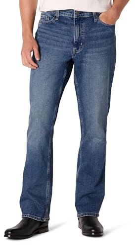 Amazon Essentials Men's Low-Stretch Straight-Fit Bootcut Mens Jeans