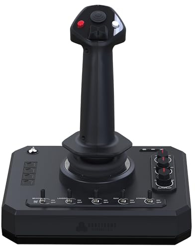 Honeycomb Foxtrot Aviation Stick - flight stick for flight simulation, premium gimbal mechanism, 16bit Hall Effect Sensors, ambidextrous design, compatible with MSFS 2024/2020 for PC & Mac
