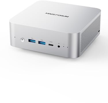 MINISFORUM AI Mini PC M1 Pro-125H con Procesador Intel Core Ultra 5 de 125H(14C/18T, hasta 4,5 GHz), Mini Ordenador de 32GB DDR5 PCIe4.0 SSD de 1TB, Quad Pantalla con HDMI 2.1/USB4/DP, 5xUSB, WiFi 7