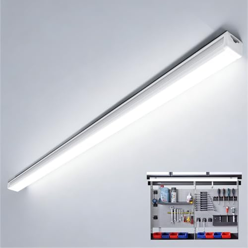 TODEHI 36W LED Tubo Fluorescente 120cm, 3996LM Lámpara LED de Techo, 6500K Blanca fría Led Tubo, IP65 Luz de Garaje, LED Batten Light para Sala Oficina Taller Almacén Baño Cocina Barra, 1pcs