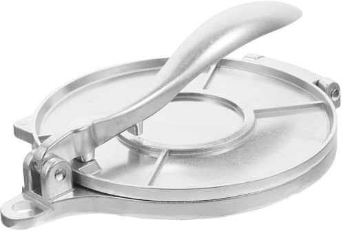 Healifty Pressa per Tortillas in Lega di Alluminio 20 Cm Rotonda Antiruggine Macchina per Tortillas di Farina e Mais Utensile da Cucina Empanadas e Mini Crostate