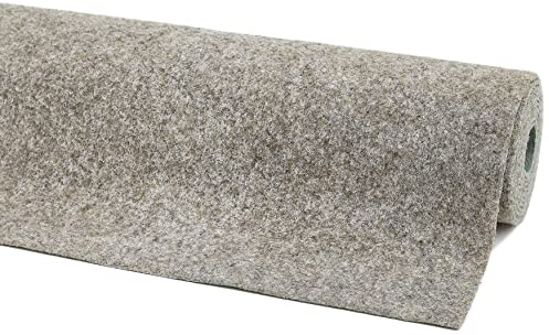 andiamo Kunstrasenteppich Deco mit Noppen - Kunstrasen Outdoor zur Verwendung als Balkon Teppich oder Rasenteppich Outdoor - wetterfest und zuschneidbar 100 x 200 cm Beige