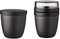 Mepal - 2-piece Ellipse snack pot - lunch pot set - practical container for storing and transporting food - freezer-safe - dishwasher-safe - Nordic Black