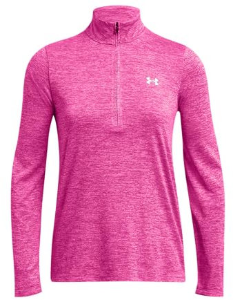 Under Armour Damen Tech 1/2 Zip- Twist Sweatshirt, Rebel Pink, S EU