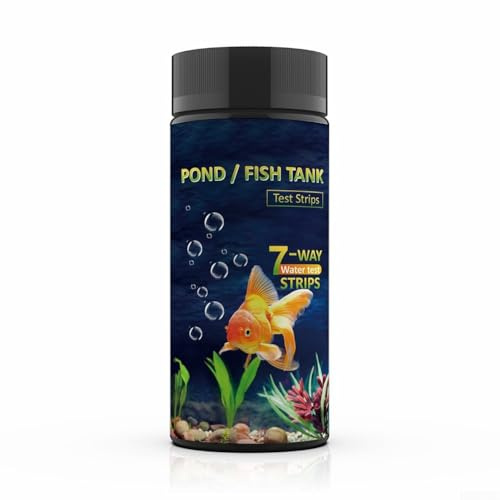 Tiras de prueba 7 en 1 para pecera y estanque para análisis de agua de acuario, eficaz para pruebas de agua dulce y agua salada (nuevo)