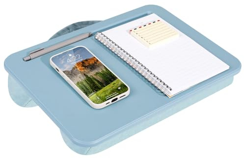 LAPGEAR Compact Lap Desk - Alaskan Blue - Fits up to 15 Inch Laptops - Style No. 43103