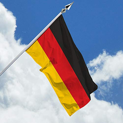 Deitert Deutschlandfahne – 120x200 cm Deutschland Fahne, Haushängefahne aus reißfestem Polyester