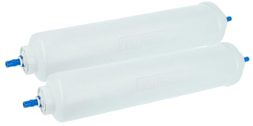 vhbw 2x vattenfilterpatron kompatibel med LG Electronics GS9366SWQVD, GSJ976NSBZ, GSL325NSCV, GSL325PVCV sida vid sida kylskåp