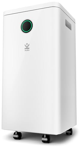 Avalla X-95 Deshumidificador Inteligente - Deshumificadores de Humedad - 10L/día Bajo Consumo, para Hogar y Oficina - Gas R290, Modo Secadora, Cobertura 120m³/h, Ajuste Humedad con Depósito 2,5L