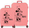 Disney Minnie Happiness Pink Kofferset 55/70 cm Starres ABS Integrierter TSA-Verschluss 116L 7,54 kg 4 Doppelrollen Handgepäck