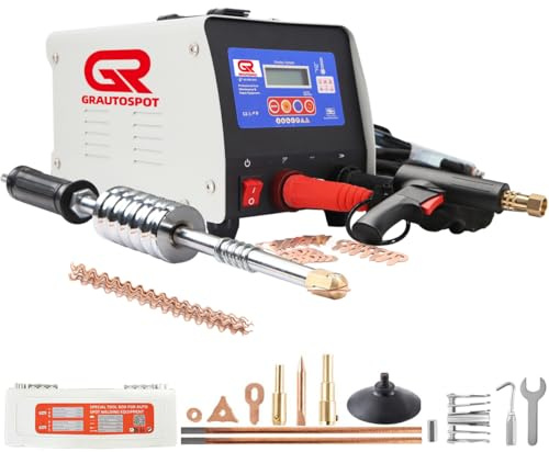 GRAUTOSPOT F98E 110V Spot Welder Dent Puller，3KW Panel Spot Welder Puller，Spot Welding Machine for Car Body Dent Repair