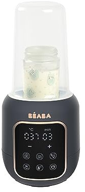 BÉABA, Chauffe-Biberon/Stérilisateur, Chauffe Lait Maternel/Infantil, Multifonctions : 5 Modes, Bain-Marie, Chauffe Petit Pots, Décongelation, Mode Rapide, Mode Stérilisation, Multi Milk, Night blue