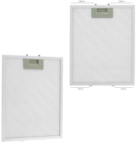 Masterpart Universal Cooker Hood Extractor Metal Mesh Aluminum Grease Filters 320 x 260mm Pack Of 2
