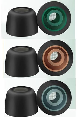 Momery-Schaum Ersatz-Ohrstöpsel für Sony WF-1000XM5/WF-1000XM4 Kopfhörer, 3 Paar In-Ear Noise Cancelling Ohrstöpsel Ersatz für WF-1000XM3 WF-SP900 WI-1000X WF WI XBA Fit in Charging Case
