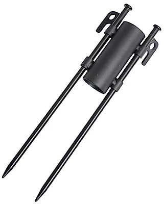 INOOMP Supporto per Canna Portatile Multifunzione Base per Ombrellone in Robusto Fornitura per Ombrellone Fissaggio del Terreno per Riparo o Baldacchino