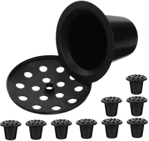 Sosoport Lot de 10 Pots De Fleurs De Cimetière À 16 Trous Résistants Aux Intempéries pour des Décorations