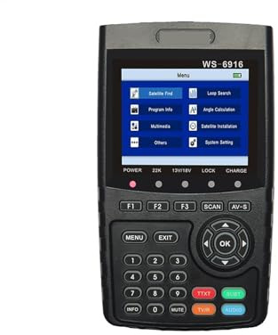 TIEOAXFT WS-6916 HD DVB-S2 Buscador de satélite de Alta definición Medidor de satélite MPEG-2/MPEG-4 WS 6916 Sat Link 6916