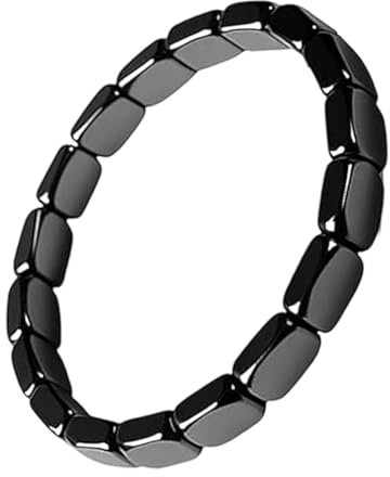 Pulsera magnética de hematita - Pulseras magnéticas de hematita, joyería masculina para hombres conscientes del estilo, maridos de negocios, viajeros, diarios, coleccionistas de deportes, entusiastas