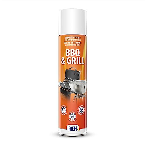 RIEM - BBQ & Grill Cleaner 400 ml - Spray Nettoyant pour Barbecue et Grilles de Cuisson - Action Rapide - Sans Soude Caustique
