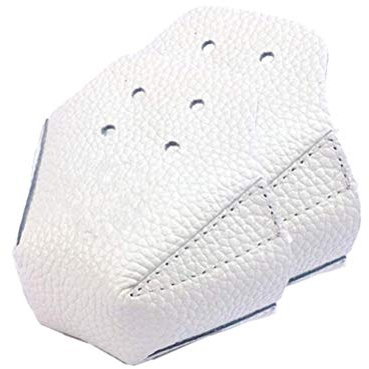 Protezioni per puntali in pelle PU con 4 fori per pattini a rotelle, resistenti all'usura, riducono l'ammortizzazione, 1 paio