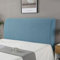 HAMON Kopfteil Schonbezug Blau Protektor Kopfteilbezug Einfarbiges Design Bettkopfteil Hussen Bett Kopfteil Bezug 180 cm, Dehnbar, Waschbar, Abnehmbar, Einfarbig, für Schlafzimmer (Blau)