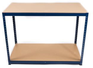 XONE | Banco da lavoro a 2 ripiani blu Mercurio