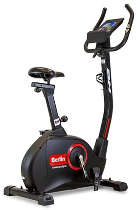 BH Bicicleta Estática Berlin SC100 Volante 9kg 24 Niveles Fitness Casa | Resistencia Magnética, Uso Hasta 7 h Semanales, Pantalla Con Tiempo Velocidad Distancia Y Calorías