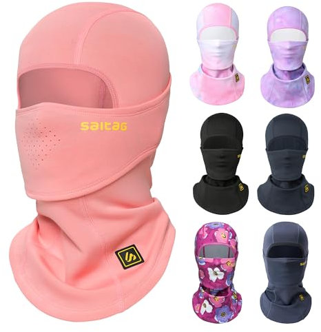 SAITAG Sturmhaube Kinder Balaclava Skimaske Winter Sturmmaske Jungen Mädchen Vollgesichtsabdeckung für Ski Schneeball Kampf und andere Outdoor-Sportarten Kindermasken
