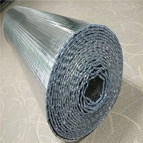 Breathable Vapour Barrier Damp Proof Membrane Thermal Foil Insulation Roll with Bubble Insulation Radiator Heat Reflector for Walls Size: 1mx20m/3.2x65.6ft