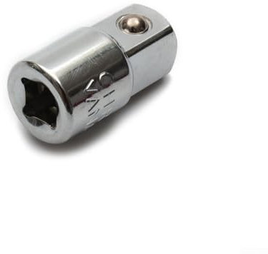 ZWEquipint Juego de adaptadores de llave de vaso, 1 4 pulgadas, 3 8 pulgadas, 1 2 pulgadas, hembra a macho, accesorio de herramienta de carraca de extensión, construcción de acero (1/4-3/8)