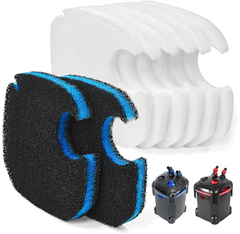 HDWGGD Replacement for Pondforse Canister Filter 172GPH 225GPH 264GPH Aquarium Filter Media Sponge Fits AMOSIJOY Canister Filter 172 GPH 225GPH 265GPH for Aquariums Fish Tanks Turtle Tank 8-Pack