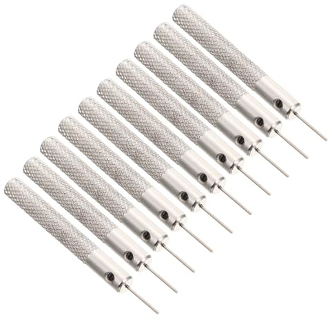 Generico Set 10 Pezzi Strumenti Espulsione Sim in Ferro Argento, Ago Leggero e Resistente per Rimozione Scheda Sim Smartphone, Accessorio Cellulare Pratico