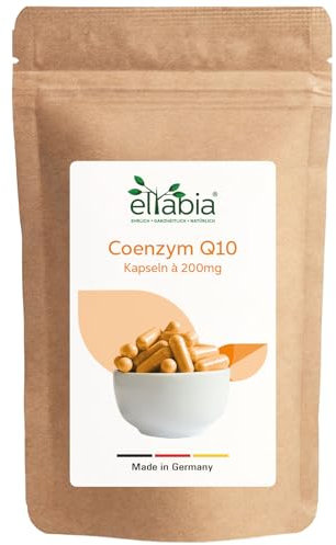 Coenzym Q10 Kapseln 500 Stück | 200mg Hochdosiert Premium Ubiquinon | Vegan aus pflanzlicher Fermentation