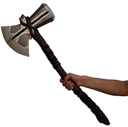 damdos Halloween Prop Cosplay Weapon 72cm Thor's Axe Made of PU Foam Hammer Thor Storm Battle Breaker Axe Brithdays Gifts