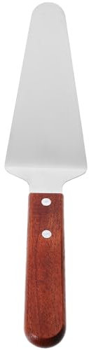 iplusmile - Affettatrice per torte e torte, in acciaio INOX, con manico in legno, paletta per formaggio, spatola da cucina, utensile da cucina per panifici, feste a casa